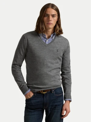 Polo Ralph Lauren Sweter 710941105002 Szary ciemny Regular Fit