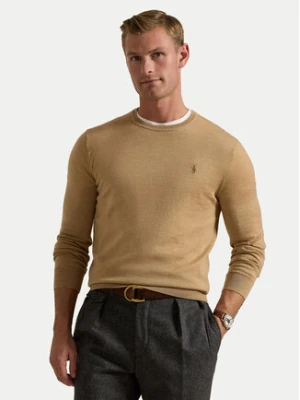 Polo Ralph Lauren Sweter 710946143009 Beżowy Slim Fit