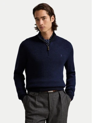 Polo Ralph Lauren Sweter 710948865003 Granatowy Regular Fit