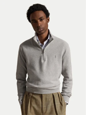 Polo Ralph Lauren Sweter 710B18060009 Szary jasny Regular Fit
