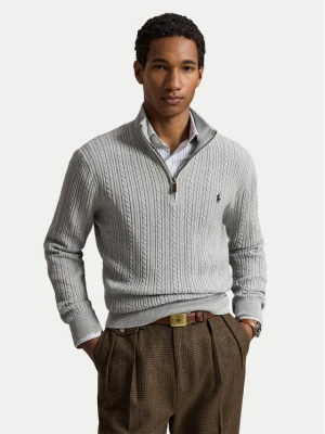 Polo Ralph Lauren Sweter 710B26776002 Szary jasny Regular Fit