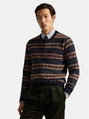 Polo Ralph Lauren Sweter 710B26783001 Granatowy Regular Fit