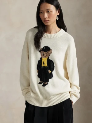Polo Ralph Lauren sweter bawełniany damski kolor beżowy 211978310