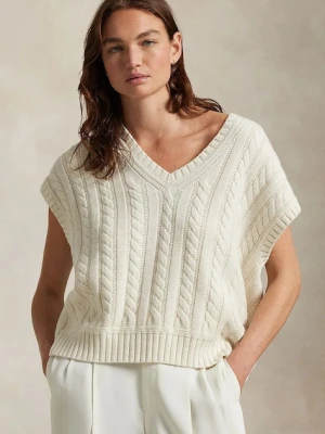 Polo Ralph Lauren sweter bawełniany damski kolor biały 211970525