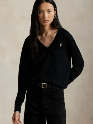 Polo Ralph Lauren sweter bawełniany damski kolor czarny lekki 211972105