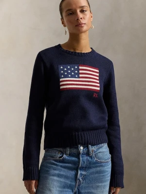 Polo Ralph Lauren sweter bawełniany granatowy