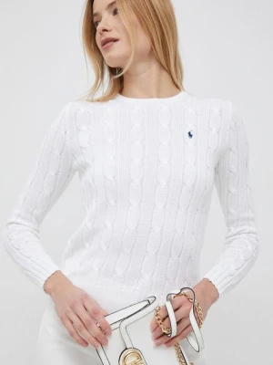 Polo Ralph Lauren sweter bawełniany kolor biały