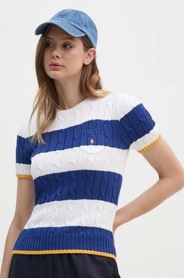 Polo Ralph Lauren sweter bawełniany kolor biały lekki