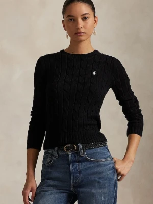Polo Ralph Lauren sweter bawełniany kolor czarny 211891640