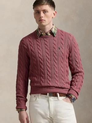 Polo Ralph Lauren sweter bawełniany kolor czerwony 710775885