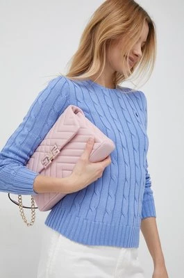 Polo Ralph Lauren sweter bawełniany kolor fioletowy