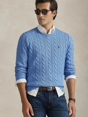 Polo Ralph Lauren sweter bawełniany kolor granatowy 710775885