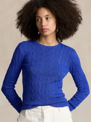 Polo Ralph Lauren sweter bawełniany kolor niebieski