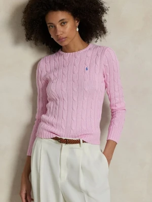 Polo Ralph Lauren sweter bawełniany kolor różowy 211891640