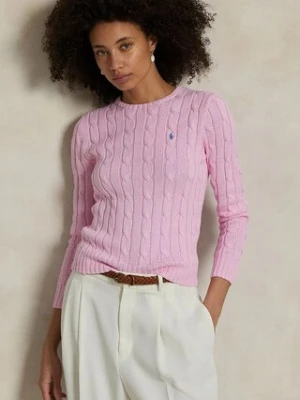 Polo Ralph Lauren sweter bawełniany kolor różowy 211891640