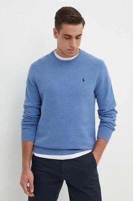 Polo Ralph Lauren sweter bawełniany kolor turkusowy lekki