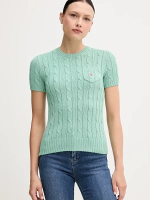 Polo Ralph Lauren sweter bawełniany kolor zielony 211895379