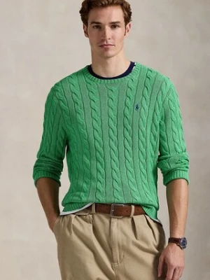 Polo Ralph Lauren sweter bawełniany kolor zielony 710775885