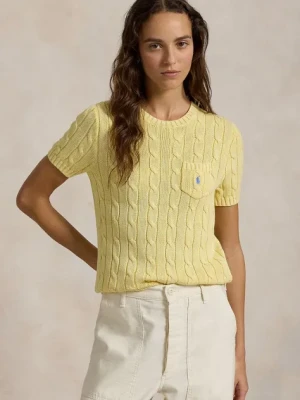 Polo Ralph Lauren sweter bawełniany kolor żółty 211895379