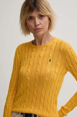 Polo Ralph Lauren sweter bawełniany kolor żółty