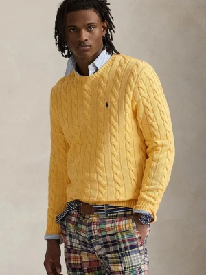 Polo Ralph Lauren sweter bawełniany kolor żółty 710775885