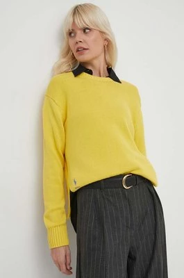 Polo Ralph Lauren sweter bawełniany kolor żółty lekki 211898583