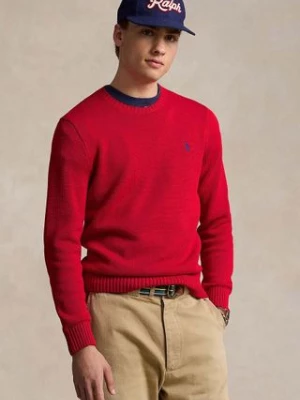 Polo Ralph Lauren sweter bawełniany Longsleeve Sweat kolor czerwony  710810846017