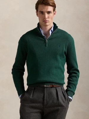 Polo Ralph Lauren sweter bawełniany męski kolor zielony lekki 710979101