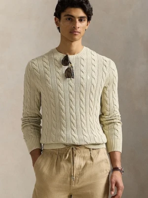 Polo Ralph Lauren sweter bawełniany Pullover męski kolor beżowy 710965867