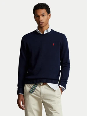 Polo Ralph Lauren Sweter Classic 710810846001 Granatowy Regular Fit
