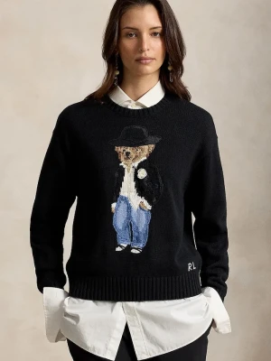 Polo Ralph Lauren sweter damski bawełniany czarny