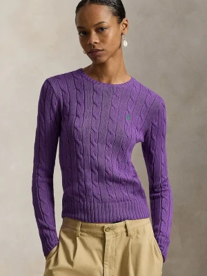 Polo Ralph Lauren sweter damski bawełniany fioletowy