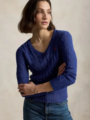 Polo Ralph Lauren sweter damski bawełniany granatowy