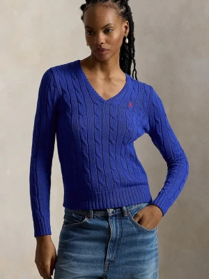 Polo Ralph Lauren sweter damski bawełniany niebieski