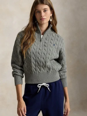 Polo Ralph Lauren sweter damski bawełniany szary