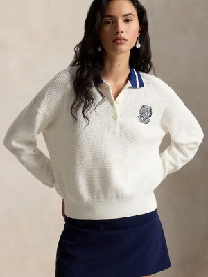 Polo Ralph Lauren sweter damski bawełniany Wimbledon biały