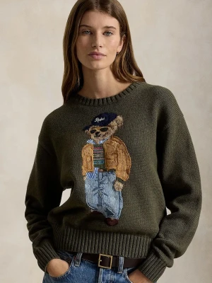 Polo Ralph Lauren sweter damski bawełniany zielony