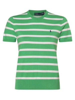 Zdjęcie produktu Polo Ralph Lauren Sweter damski Kobiety Bawełna zielony|biały w paski,