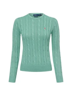 Polo Ralph Lauren Sweter damski Kobiety Bawełna zielony jednolity,