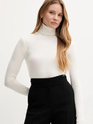 Polo Ralph Lauren sweter damski kolor beżowy lekki z golfem 211976982