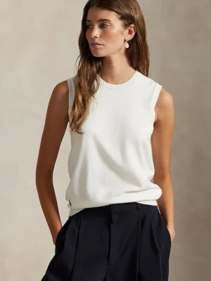 Polo Ralph Lauren kamizelka damska kolor biały 211972111