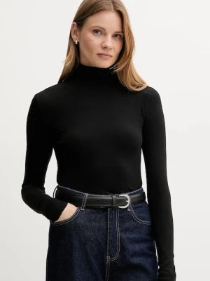 Polo Ralph Lauren sweter damski kolor czarny lekki z golfem 211976982