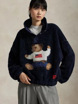 Polo Ralph Lauren sweter damski kolor granatowy ciepły 211971768