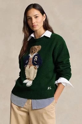 Polo Ralph Lauren sweter damski kolor zielony lekki 211941575