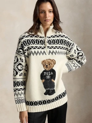 Polo Ralph Lauren sweter damski wełniany beżowy