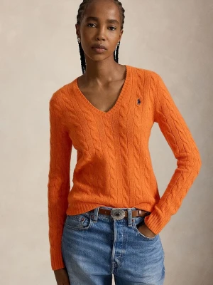 Polo Ralph Lauren sweter damski wełniany czerwony
