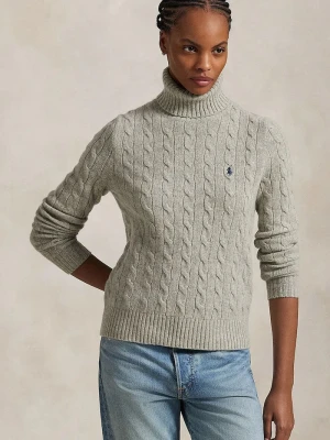 Polo Ralph Lauren sweter damski wełniany szary