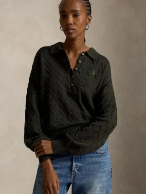Polo Ralph Lauren sweter damski wełniany zielony