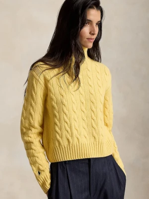 Polo Ralph Lauren sweter damski wełniany żółty