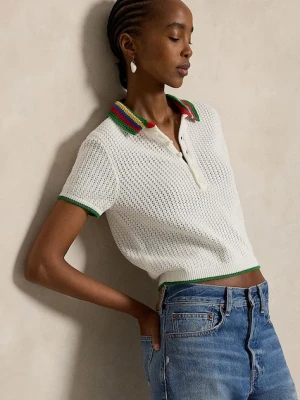 Polo Ralph Lauren sweter damski z bawełną COTTON BLEND-SWEATER-POLO
